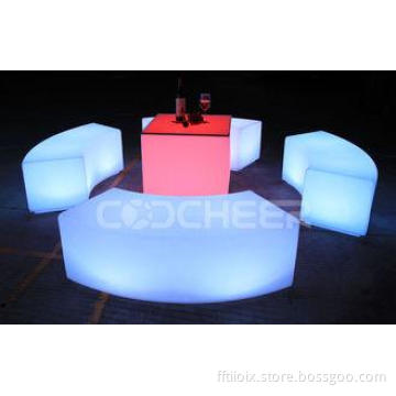 Rechargeable outdoor illuminated furniture Led Bar Stools a